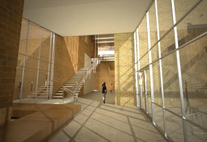 Toronto-based raw design's plans to retrofit an industrial building are part of a larger plan to revamp two blocks in Kitchener, Ontario.